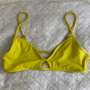 Women’s L Space yellow/green bikini top